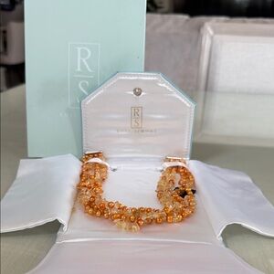 Ross-Simons Vibrant Orange Beaded Necklace